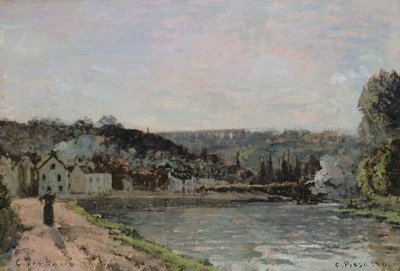 The Seine at Bougival, 1871 by Camille Jacob Pissarro